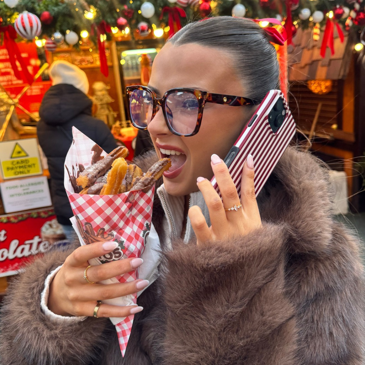 Tough MagSafe® Phone Case - Cherry Red Stripes