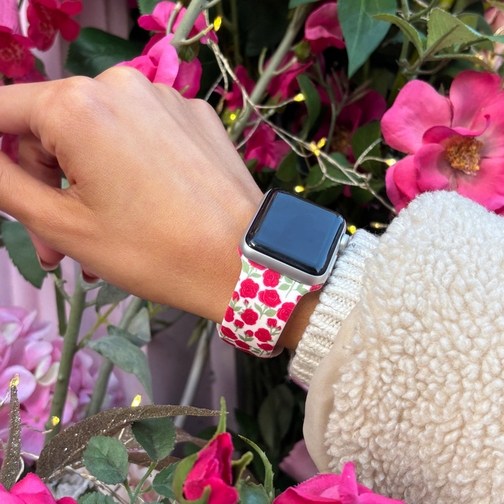 NEW - Buy Me Roses Crimson Apple Watch Strap