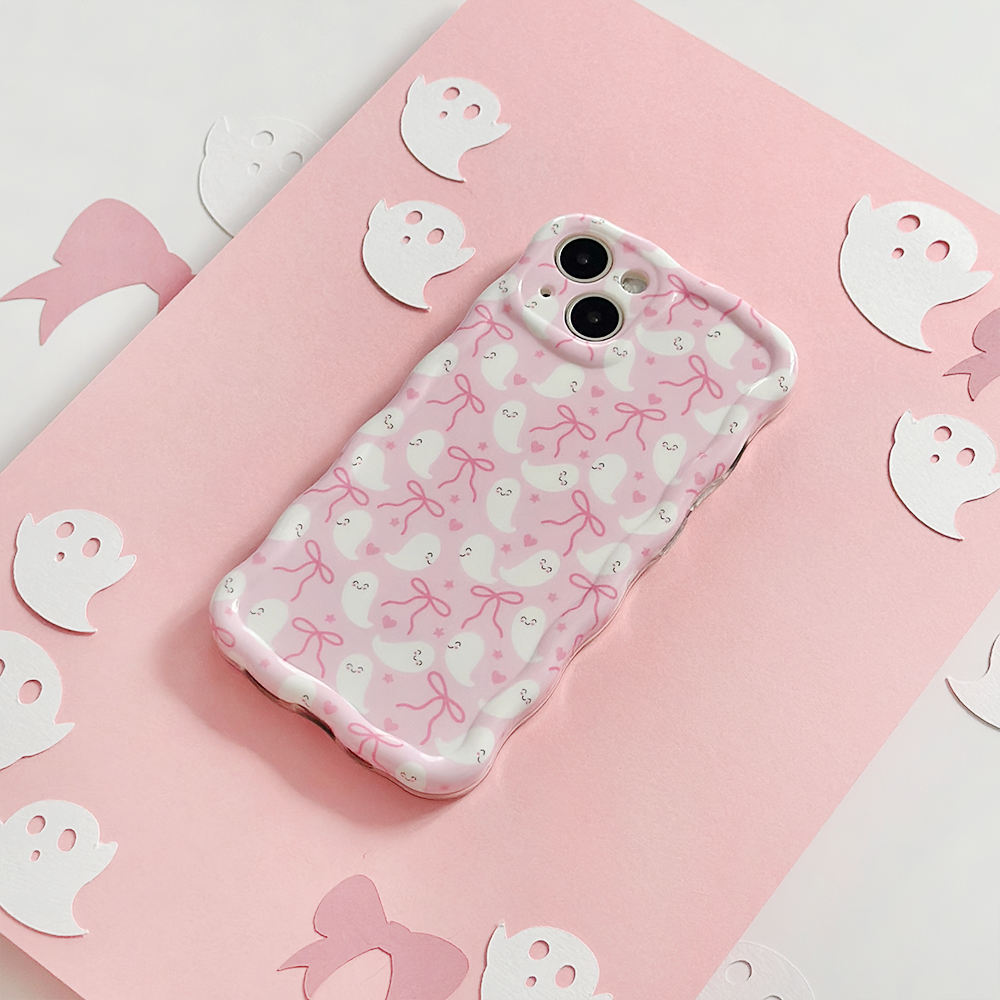 Wavy Phone Case - Cute Ghosts