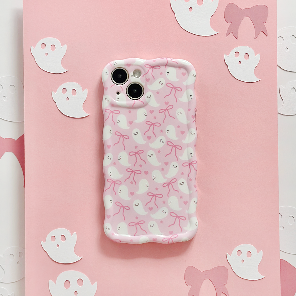 Wavy Phone Case - Cute Ghosts